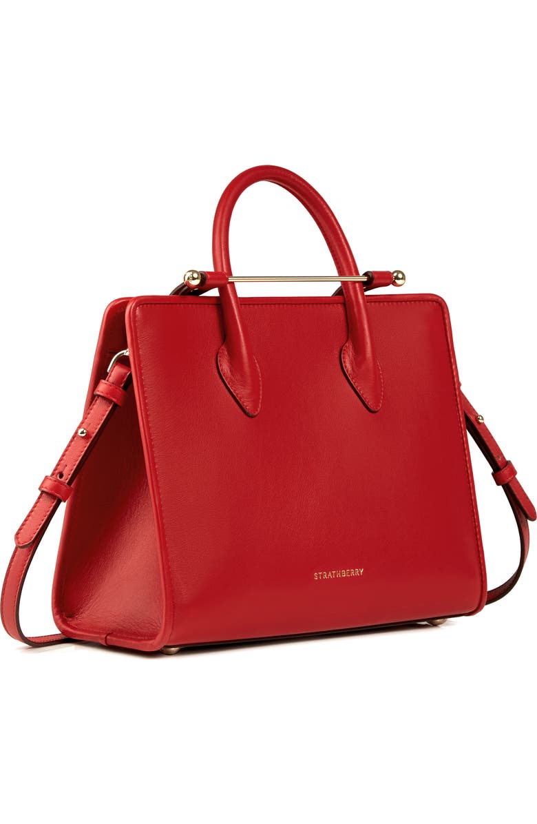 Strathberry Midi Leather Tote, Alternate, color,