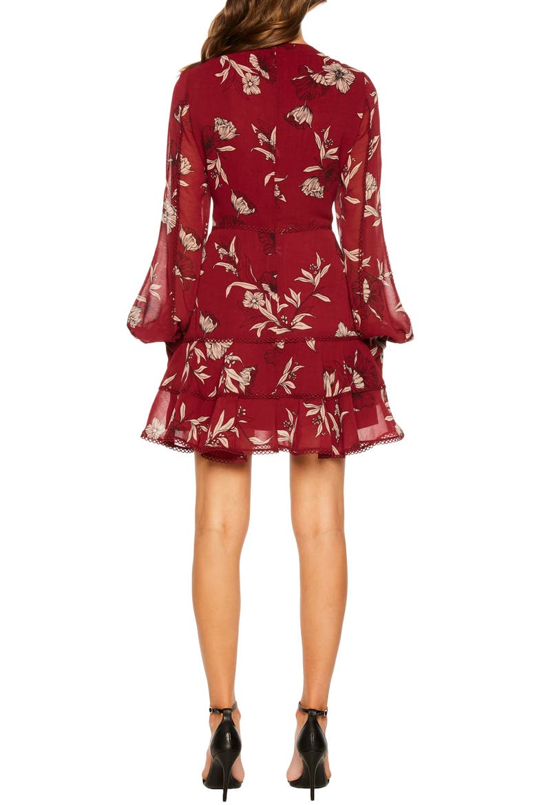 Tammy Floral Dress, Alternate, color, BOYSENBERRY FLORAL