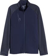 johnnie-O Weller Lightweight Mixed Media Fleece Jacket