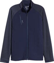 johnnie-O Weller Lightweight Mixed Media Fleece Jacket