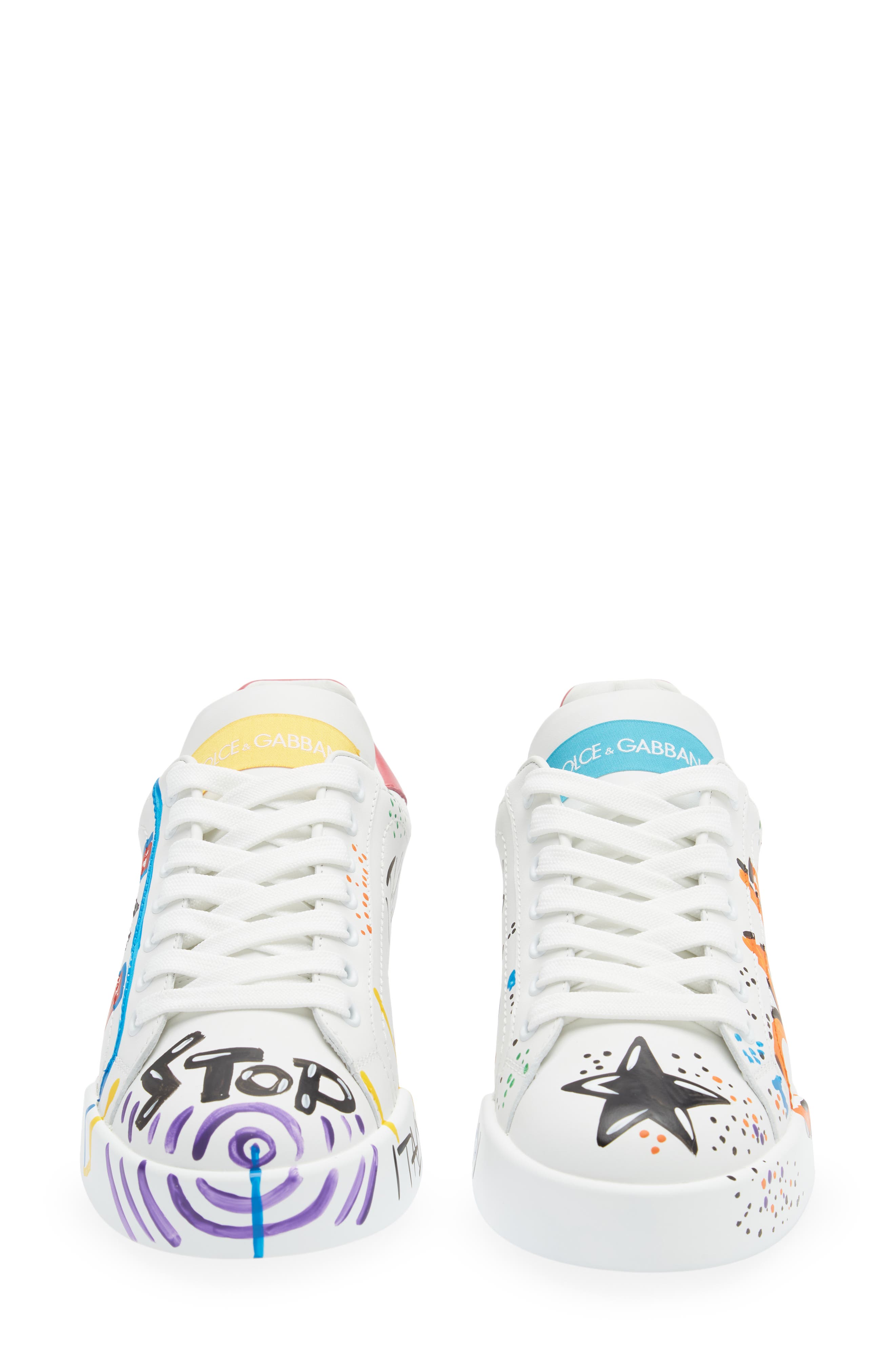 Dolce&Gabbana Portofino Graffiti Sneaker, Alternate, color, 