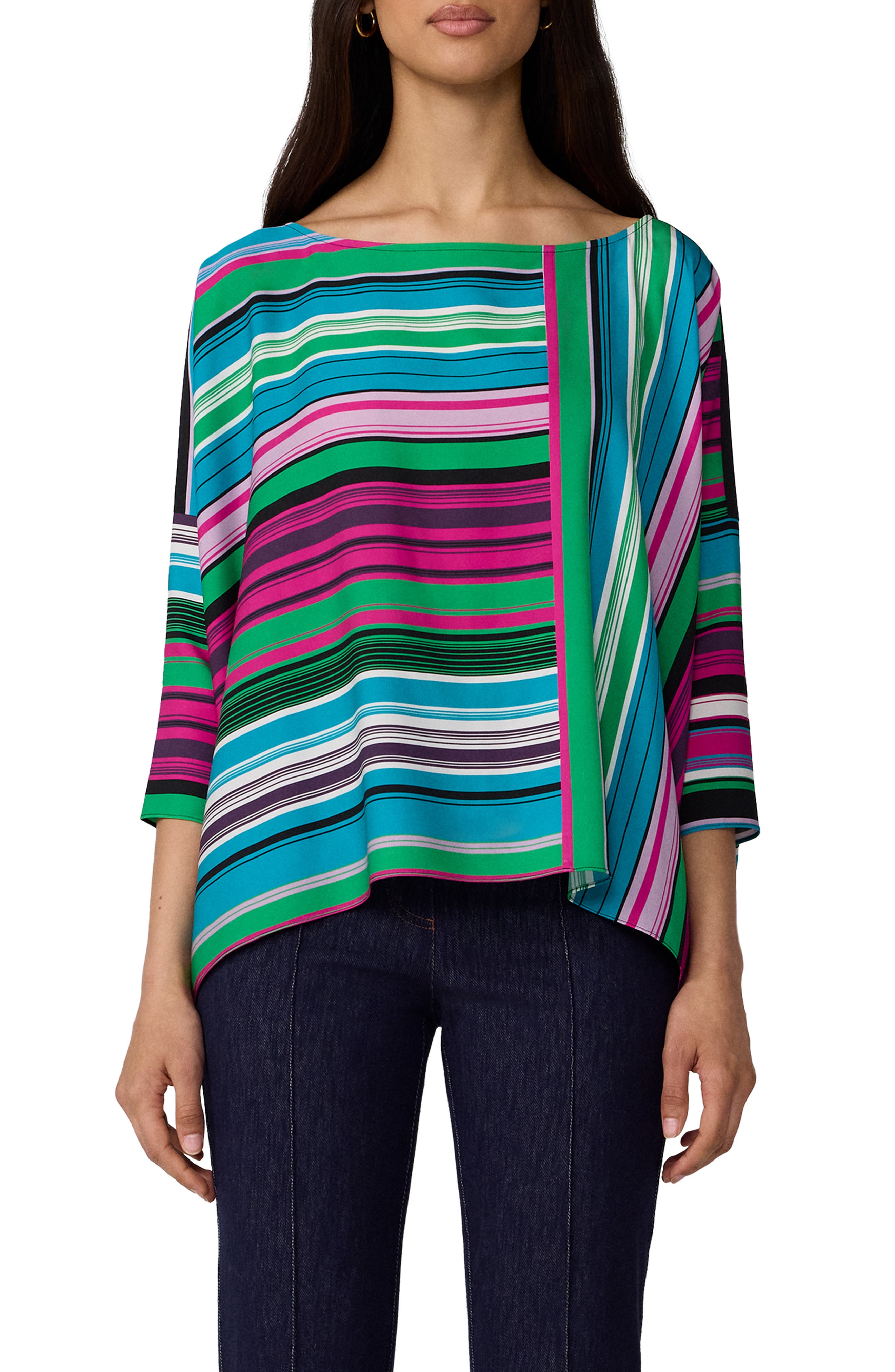 selected TROPEZ STRIPE BIG GOSSIP PINK