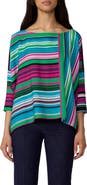 Diane von Furstenberg Diane Stripe Stretch Silk Top