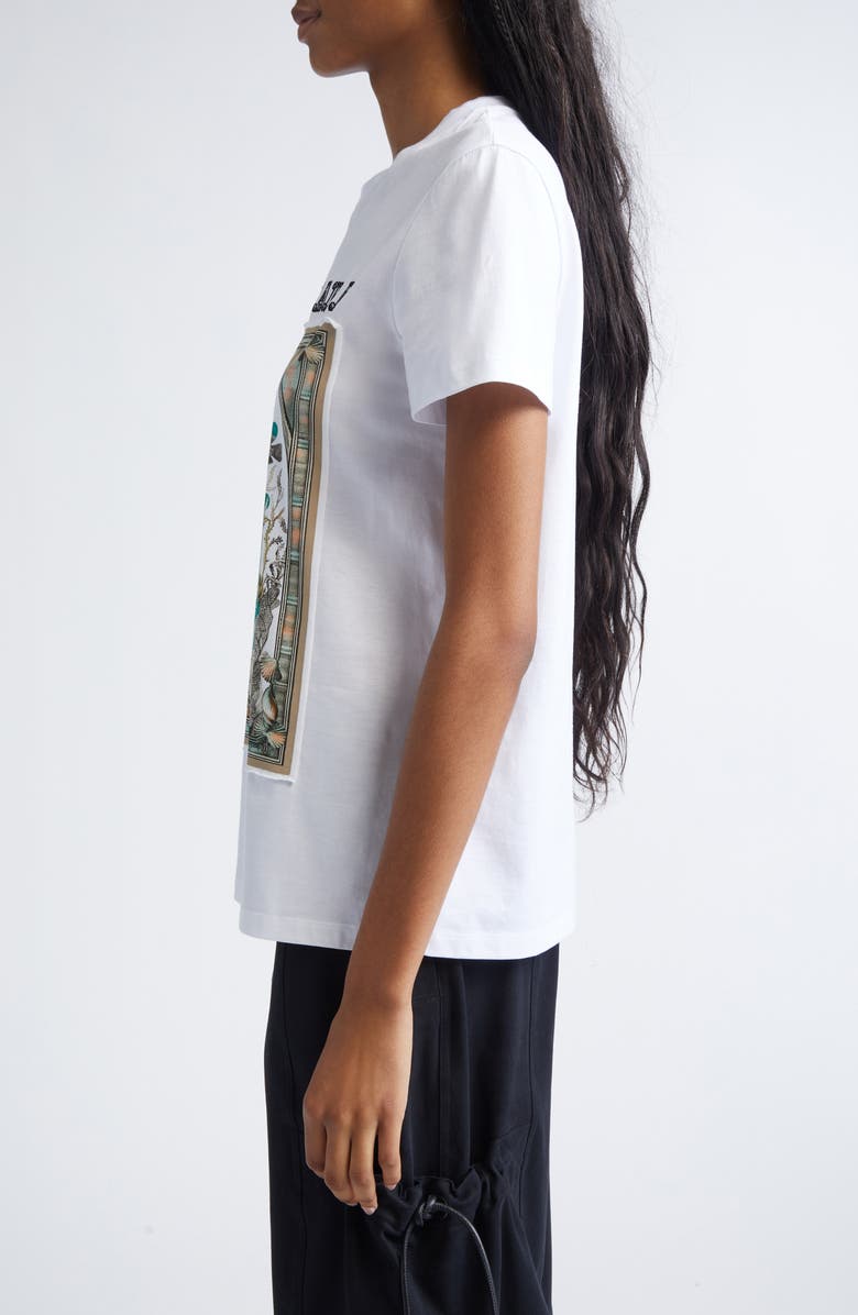 Max Mara Spadino Graphic T-Shirt, Alternate, color, Optical White