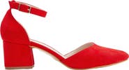 Forever & Always Shoes Marcelle Low Block Heel Pumps