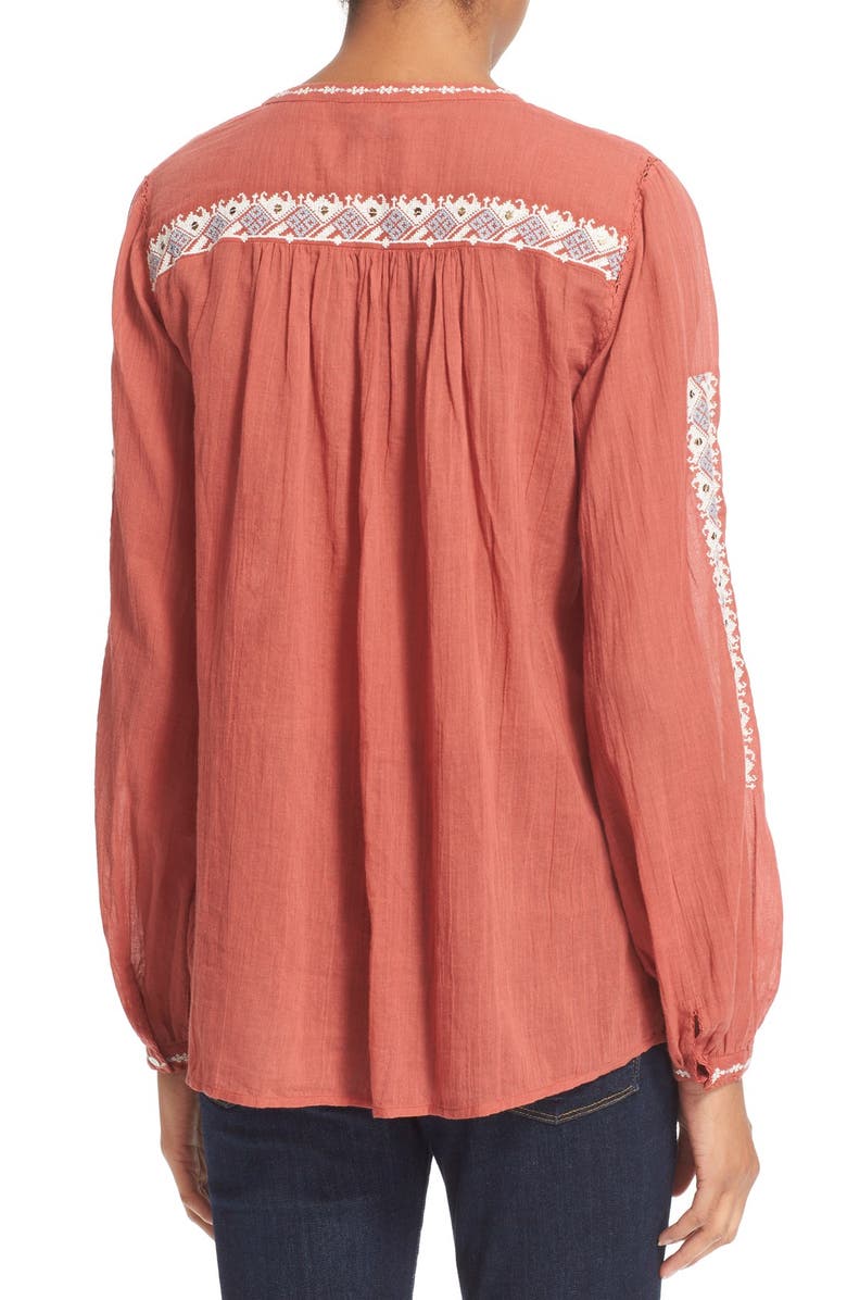 Joie 'Tsoline' Embroidered Blouse, Alternate, color, 