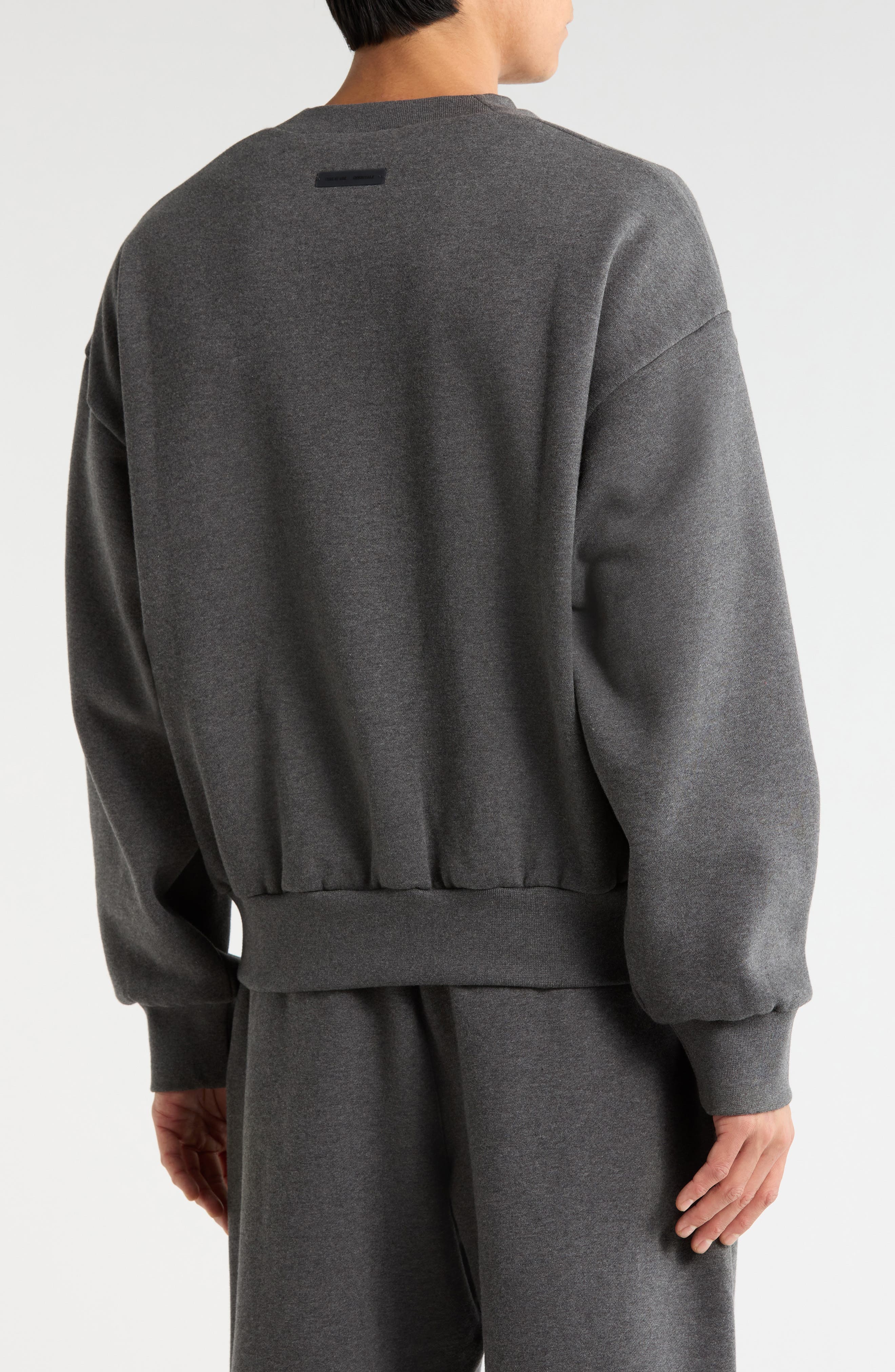 Fear of God Essentials Classic Fit Fleece Crewneck Sweatshirt (Men