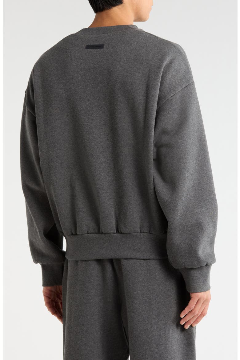 Classic Fit Fleece Crewneck Sweatshirt, Alternate, color, CHARCOAL HEATHER
