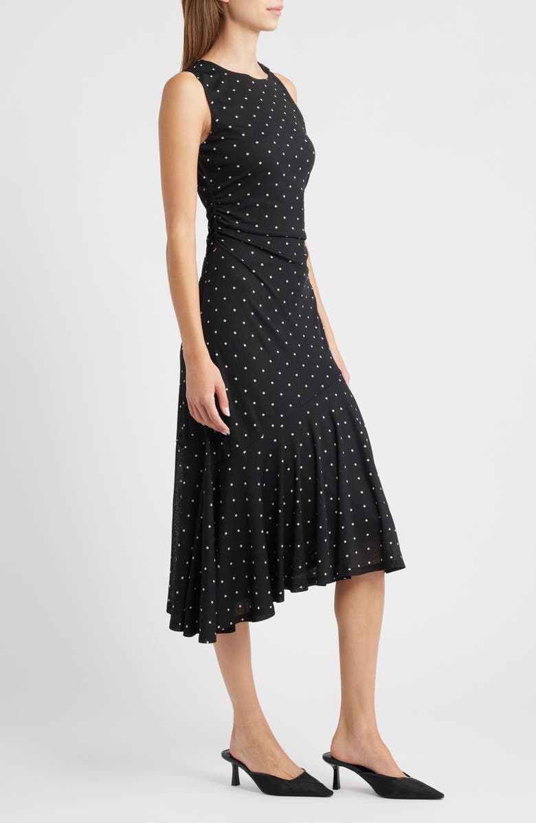 Rails Daija Polka Dot Sleeveless Asymmetric Midi Dress, Alternate, color, Polka Dots