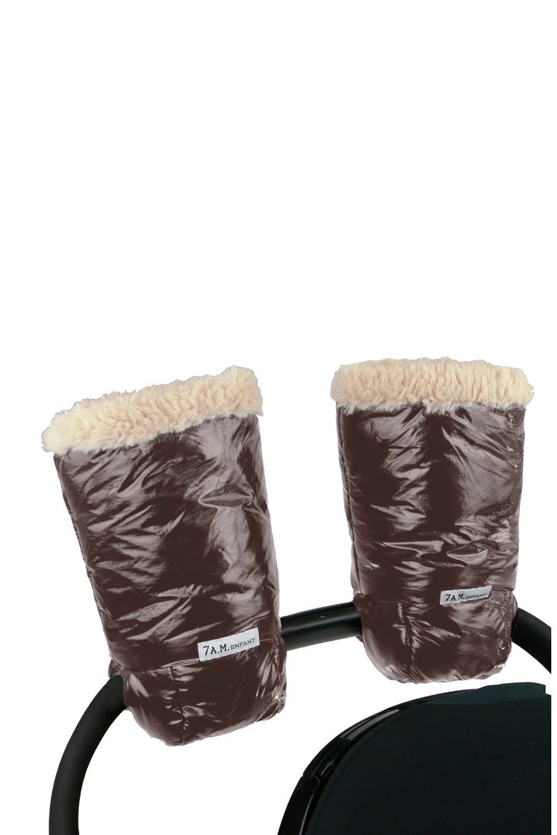 Warmmuffs Polar Water Resistant Stroller Muffs, Main, color, BROWN POLAR