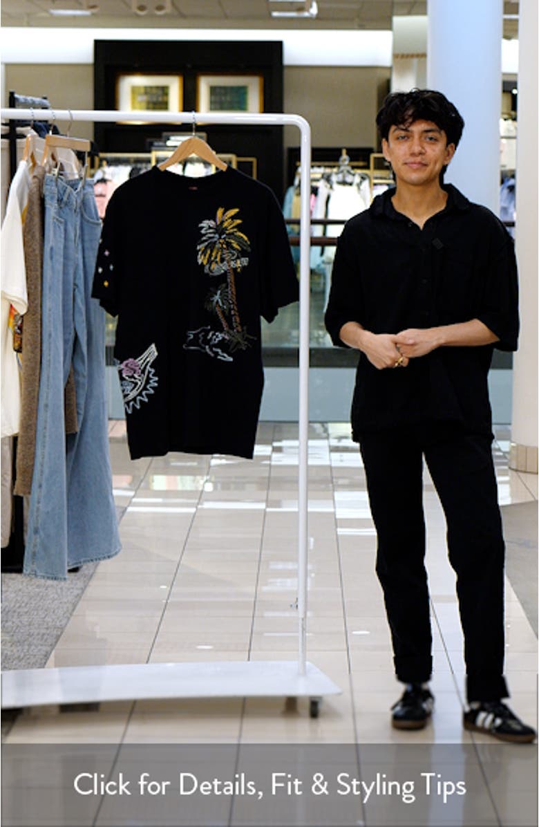 The Palms Embroidered Oversize T-Shirt, sales video thumbnail