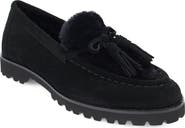 Pelle Moda Coraly 2 Leather Loafer with Genuine Shearling Trim