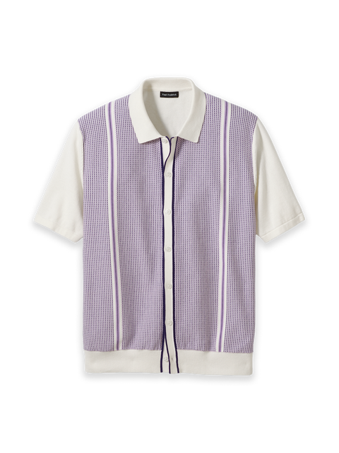 Cotton Button Front Polo Short Sleeve