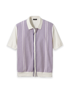 Paul Fredrick Cotton Button Front Polo Short Sleeve