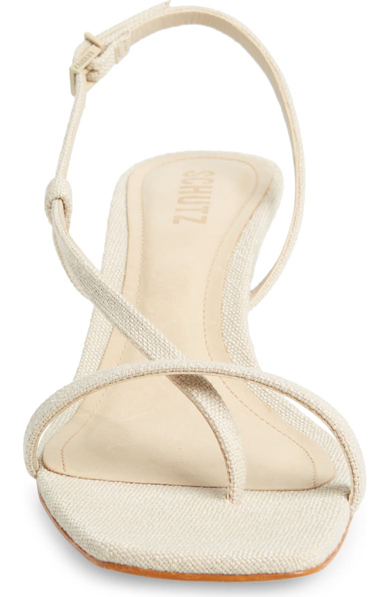 Schutz Heloise Slingback Sandal, Alternate, color, Oyster