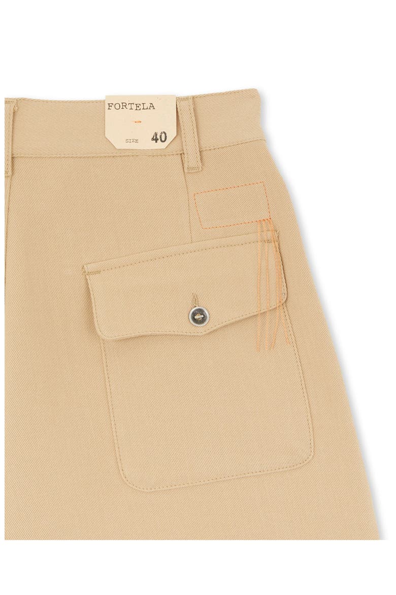 Jillian Cotton Bermuda with Pleats, Alternate, color, CAMEL