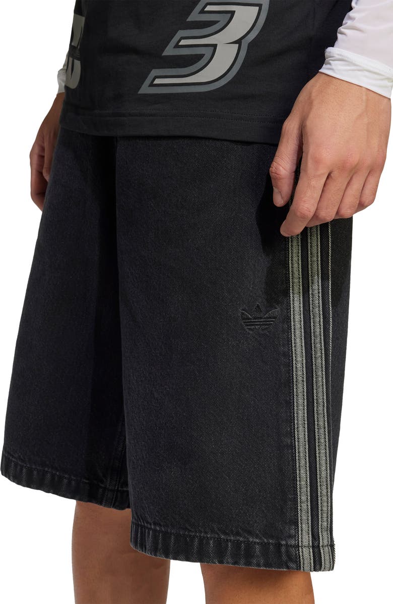 adidas Originals Adicolor Firebird Denim Shorts, Alternate, color,
