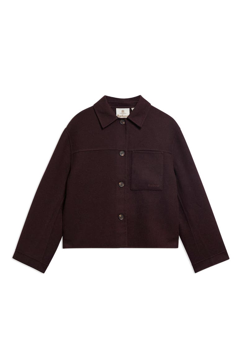 Antonella Wool Blend Overshirt, Alternate, color, FIG