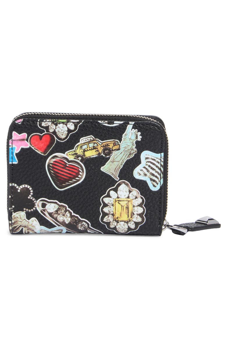 Marc Jacobs Mini Compact Wallet, Alternate, color, Black Multi