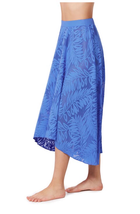 Skyfall Textured High Low Skirt Cover-Up