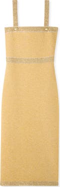 ST. JOHN Sequin Twill Knit Cocktail Dress