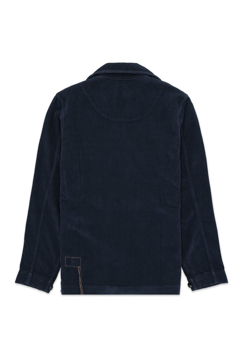 Solomon Corduroy Overshirt, Alternate, color, Navy Blue