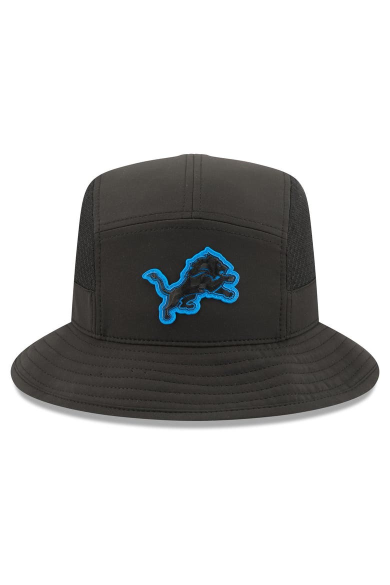 Men's New Era Black Detroit Lions 2026 Sideline Bucket Hat, Alternate, color, Black