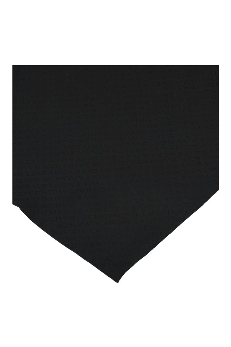 Diagonal Silk Oblong Evening Scarf, Alternate, color, BLACK
