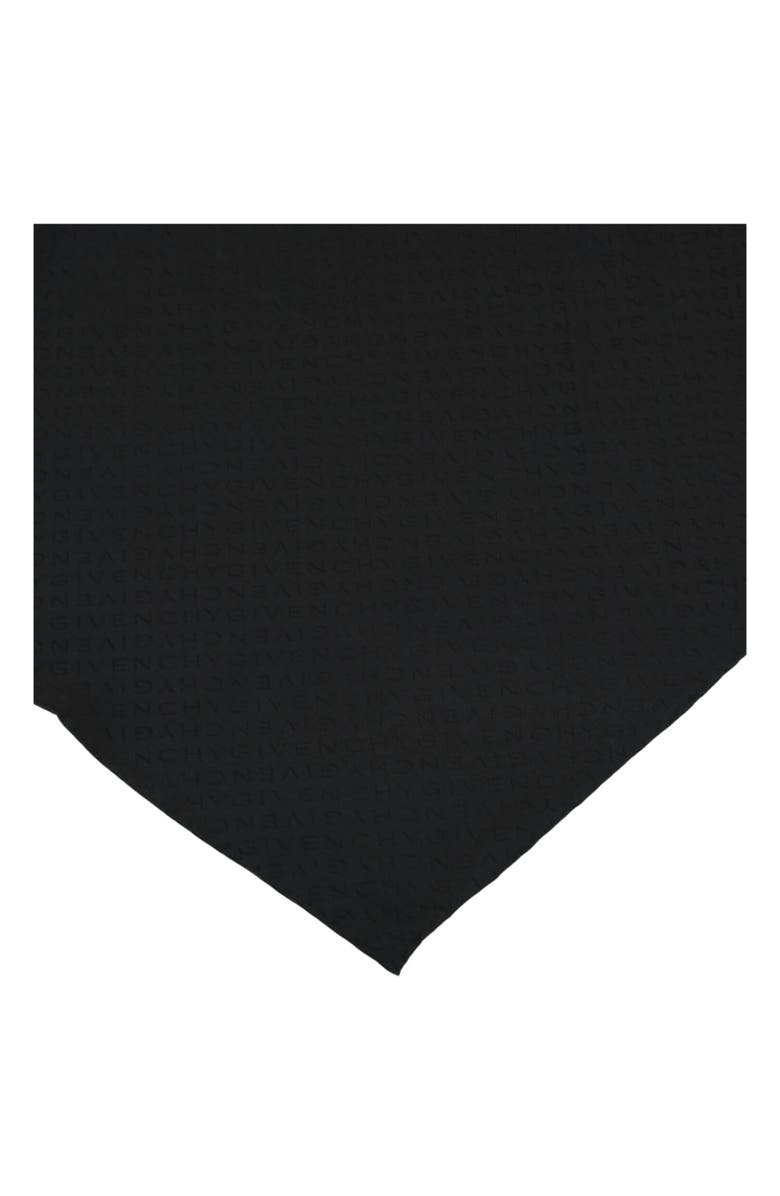 Givenchy Diagonal Silk Oblong Evening Scarf, Alternate, color, Black