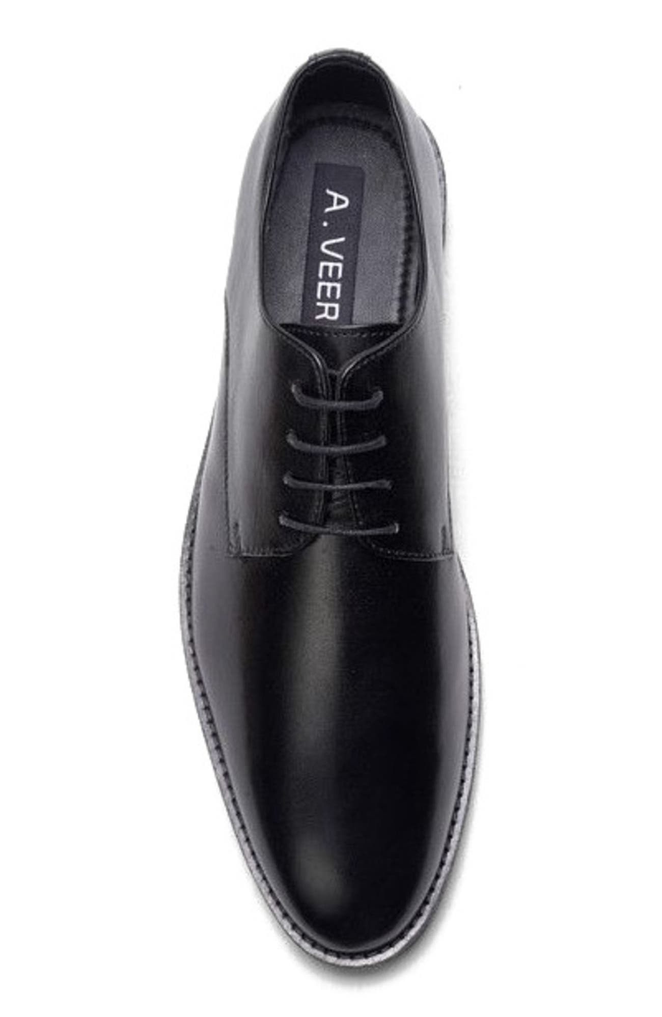 A. Veer Rowan Derby, Alternate, color, Black Leather