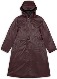 Rains Waterproof A-Line Long Raincoat