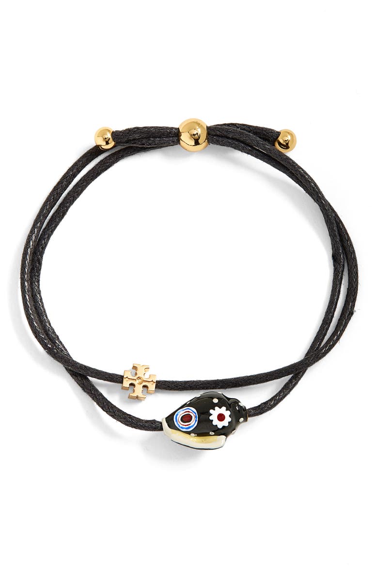 Shell Layered Bracelet, Main, color, TORY GOLD / BLACK / MULTI