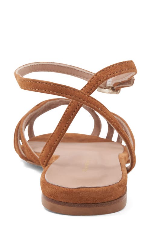 Bruno Magli Marta Ankle Strap Sandal In Cognac Suede