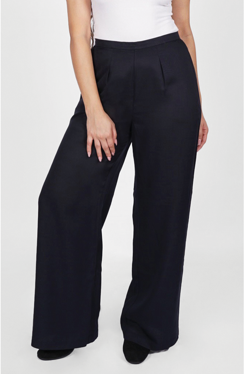Aam The Label The Wide Leg Pant For Full Hips And Thighs, Main, color, Black