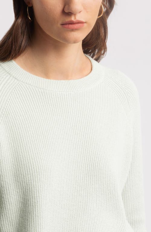 Nordstrom Rib Organic Cotton & Merino Wool Sweater In Green Hum