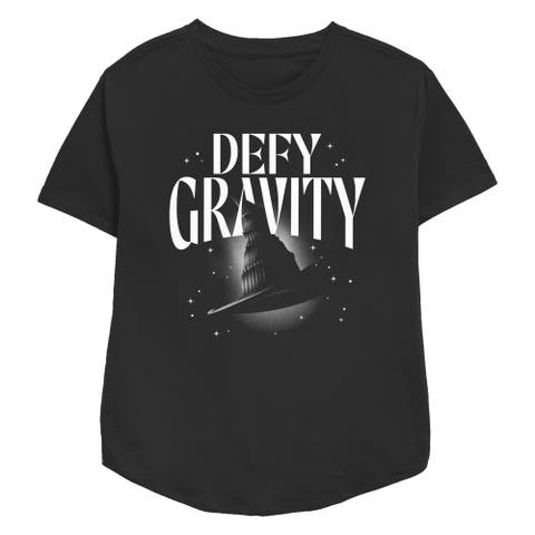 Women's Wicked Defy Gravity Witch Hat  Graphic T-Shirt