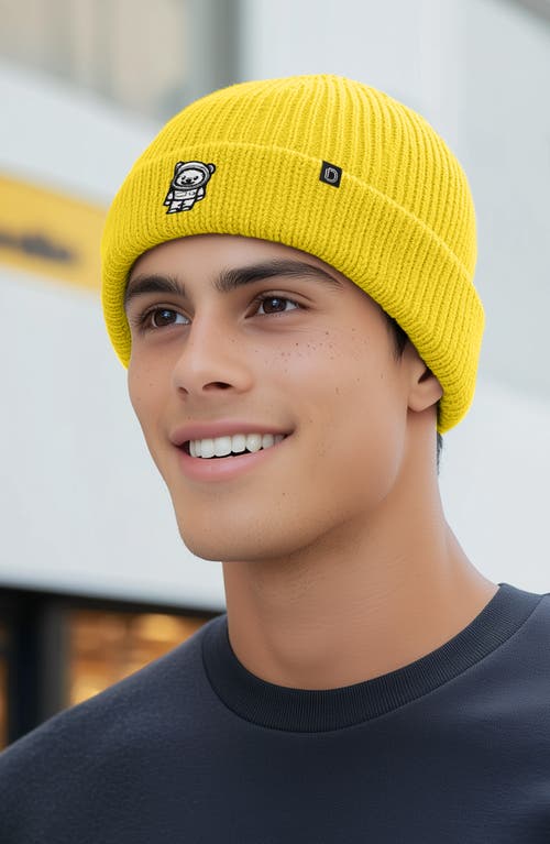 Dalix Ice Bear Beanie In Yellow