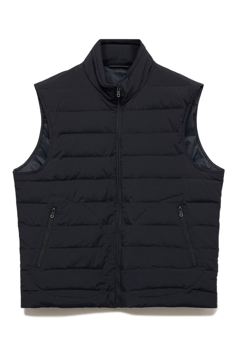 Quilted Down Vest, Alternate, color, DARK NAVY