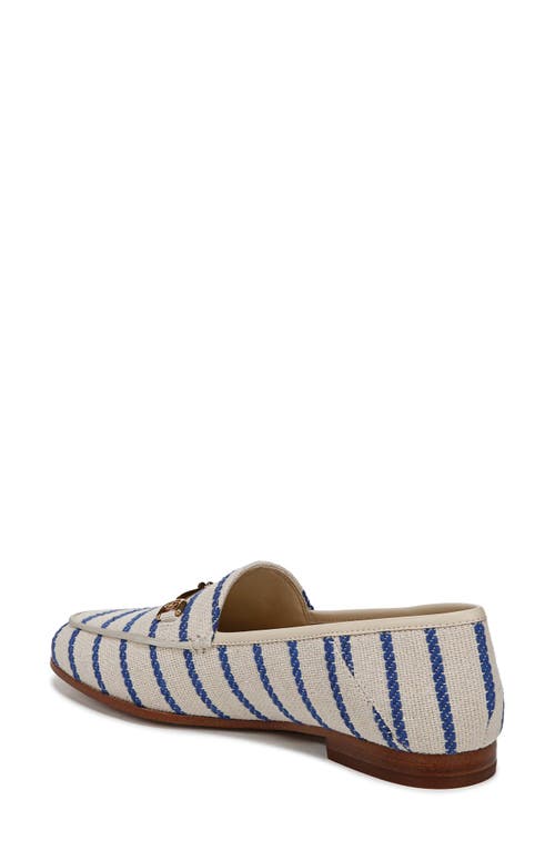 Sam Edelman Loraine Bit Loafer Black Natural Fabric In Cobalt