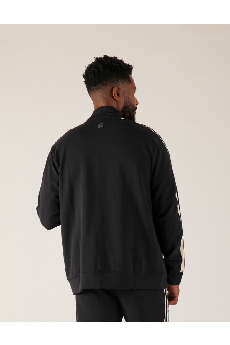 Retro Zip Up, Alternate, color, Black/Oatmilk
