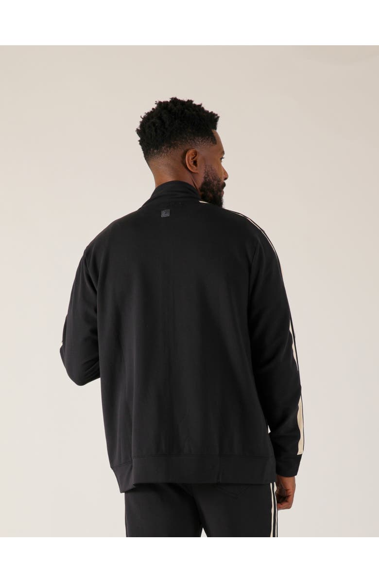 GLYDER Retro Zip Up, Alternate, color, Black/Oatmilk
