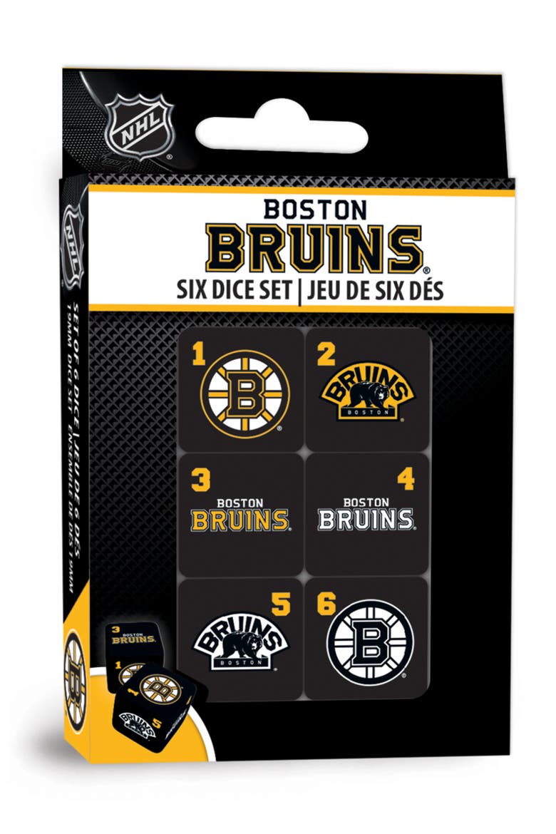 Boston Bruins Dice Set - 19mm, Main, color, Multicolor