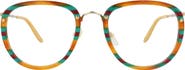Gucci 54mm Round Optical Glasses
