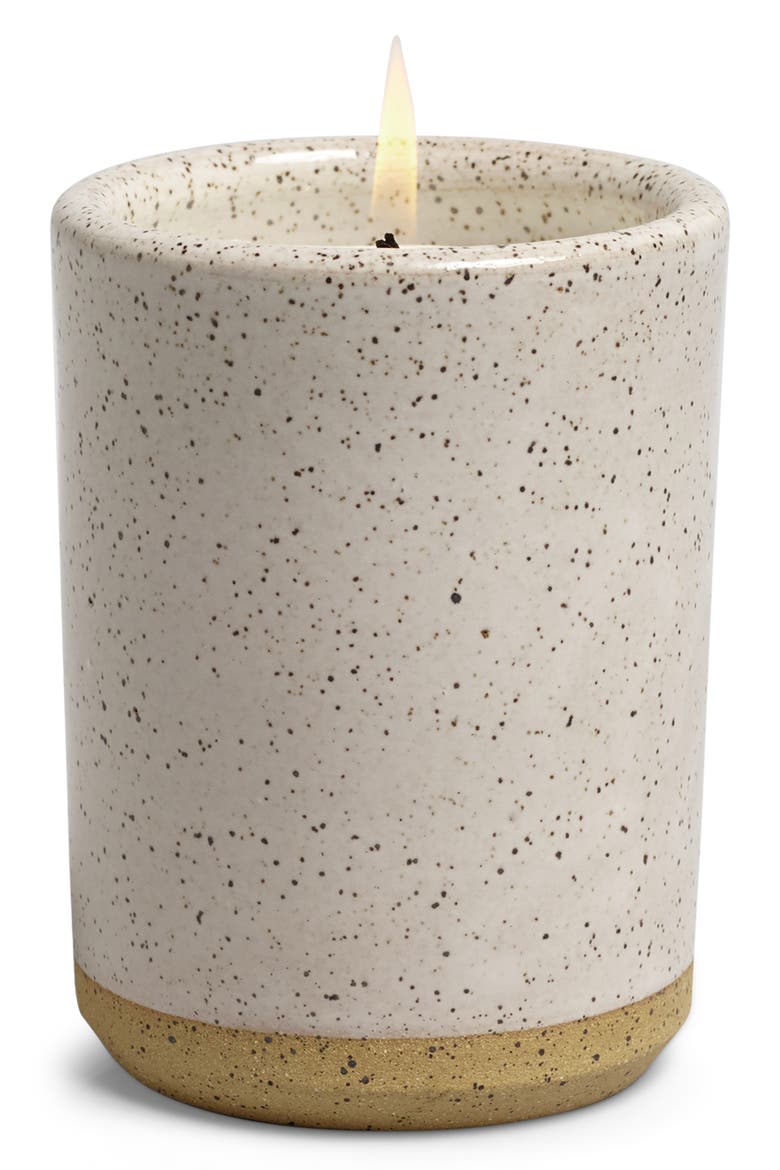 Ojai Ceramic Candle, Main, color, WHITE SPECKLE