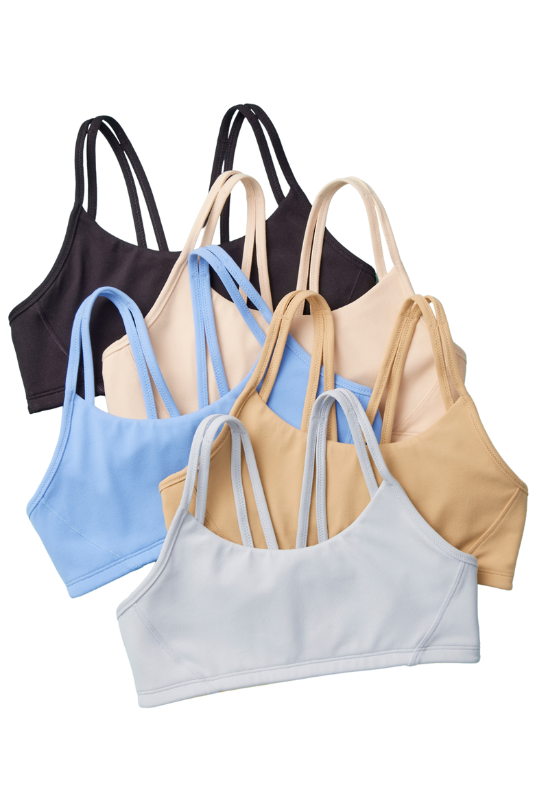 Luna Strappy Sports Bra, Alternate, color, Doe