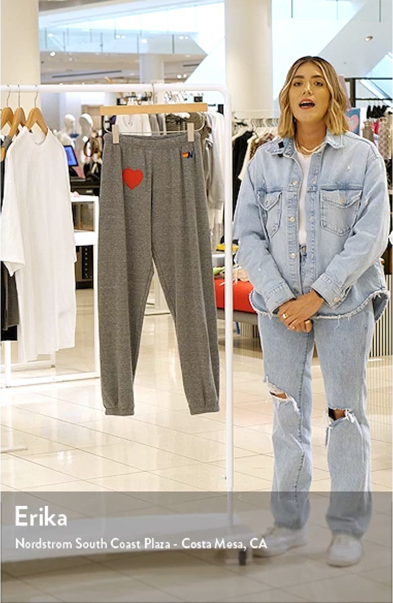 Heart Appliqué Sweatpants, sales video thumbnail