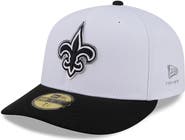 New Era Men's New Era  White/Black New Orleans Saints 2026 NFL Draft Pre-Curved 59FIFTY Fitted Hat
