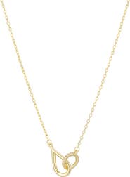 Adornia Interlocking Teardrop Pendant Necklace