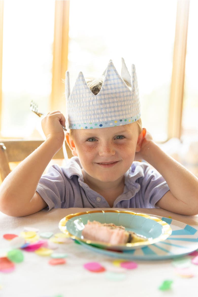 Birthday Crown, Alternate, color, Blue
