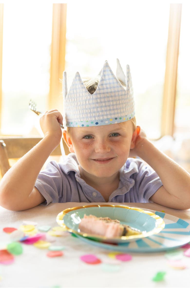 3 Marthas Birthday Crown, Alternate, color, Blue